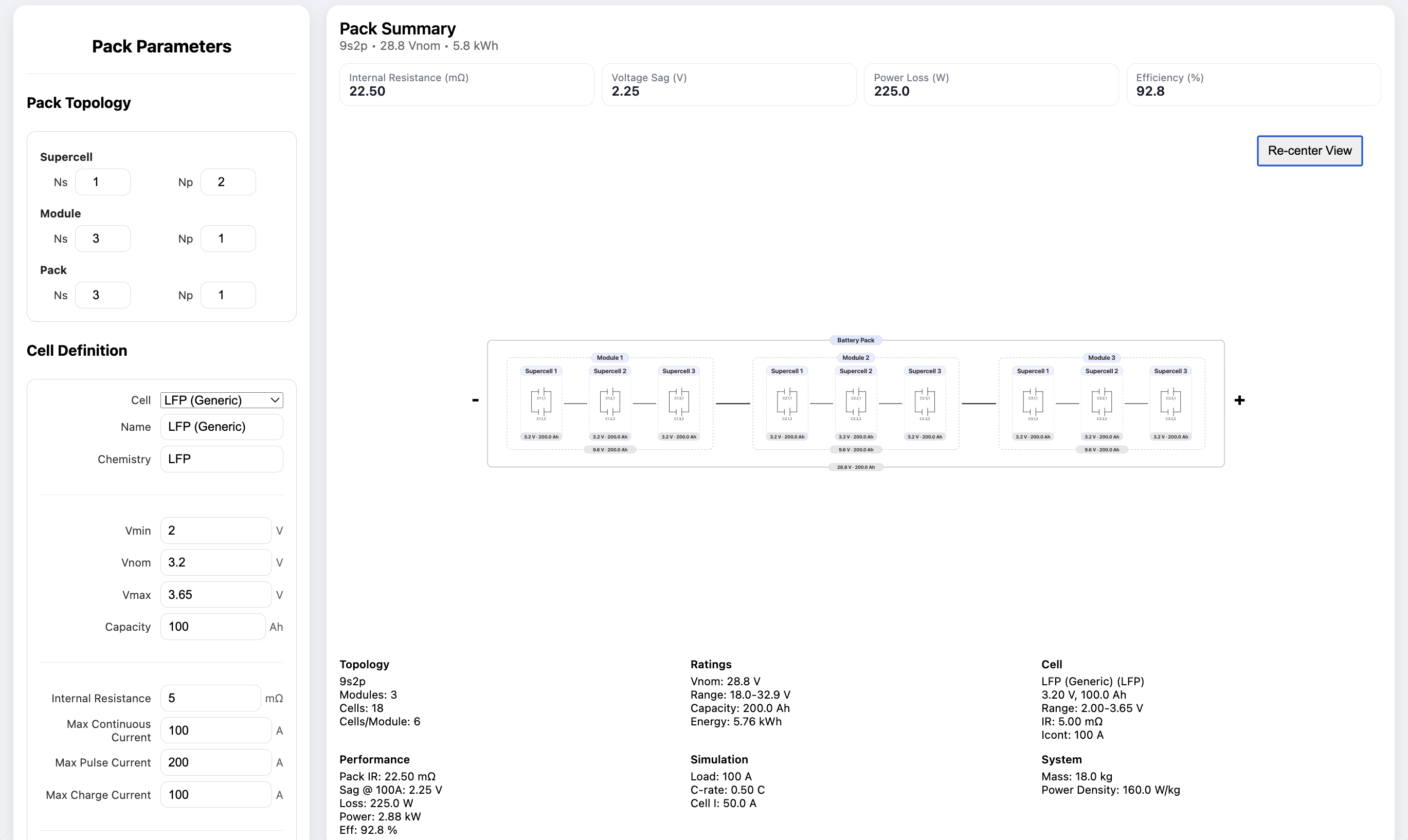 Pack Architect application screenshot